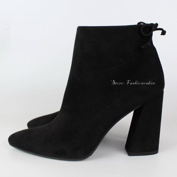 NEW STUART WEITZMAN Grandiose Suede Ankle Booties - Picture 12 of 15